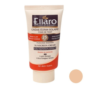 کرم ضد آفتاب Foundation Effect انواع پوست SPF25 الارو بژ روشن