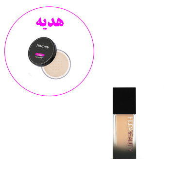 کرم پودر هدی بیوتی مدل 230N همراه با هدیه پودر فیکس رنگی فلورمار مدل 002 LIGHT SAND