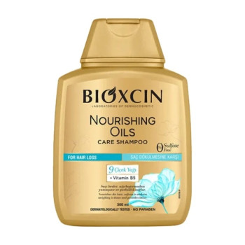 شامپو گیاهی ضد ریزش بدون سولفات موهای خشک و آسیب دیده بیوکسین مدل NOURISHING OILS